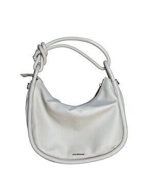 Like Dreams Cream Handbag Leather Knot Detail Shoulder Bag